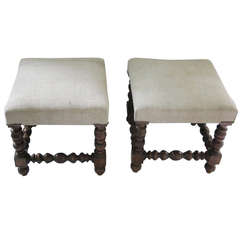 Pair of 19th Century Italian Footstools