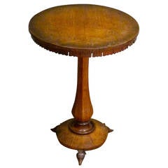 English Oak Side Table, circa 1830