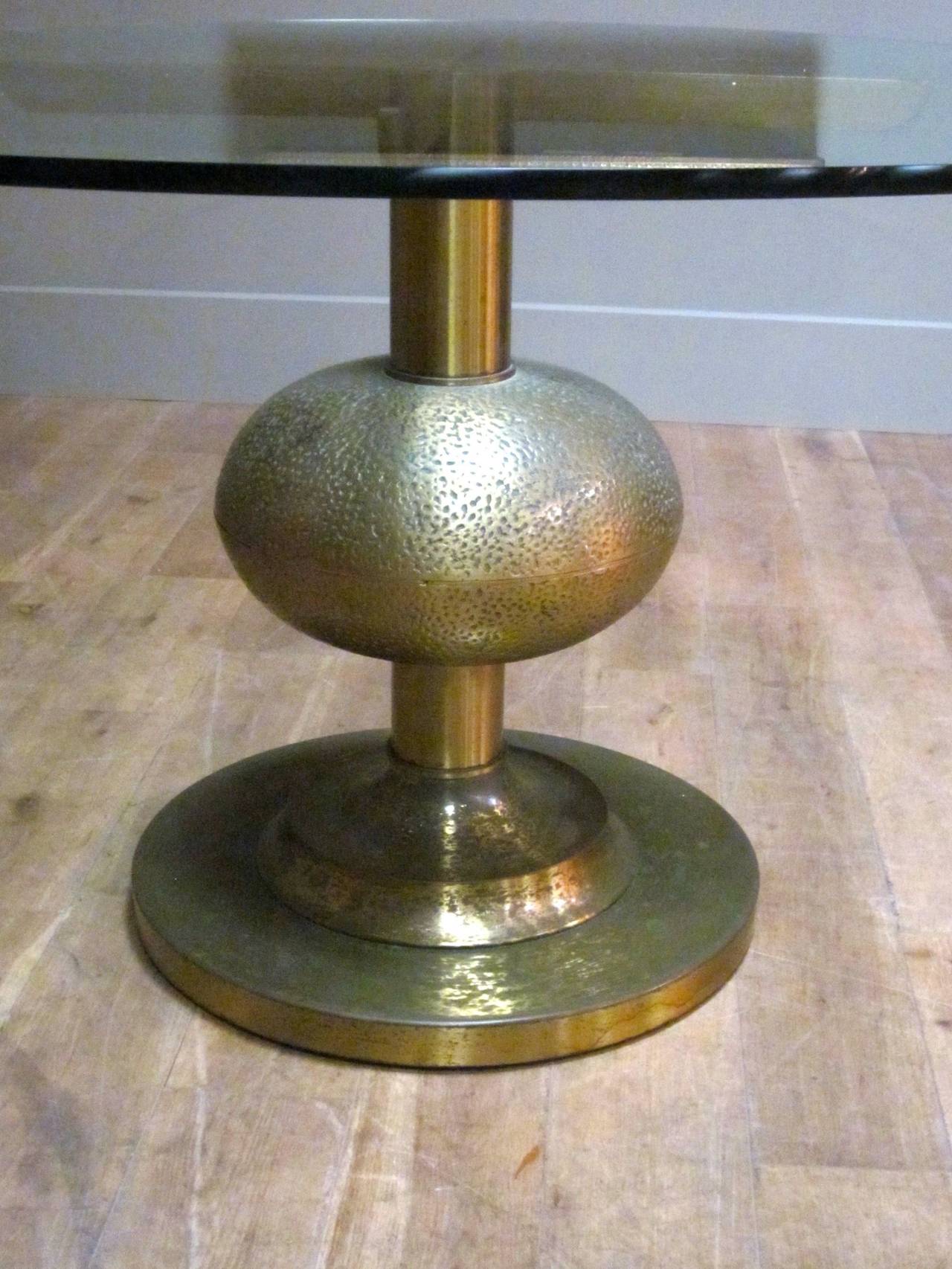 Mid-20th Century Italian Brass Glass Dining Table by Luciano Frigerio