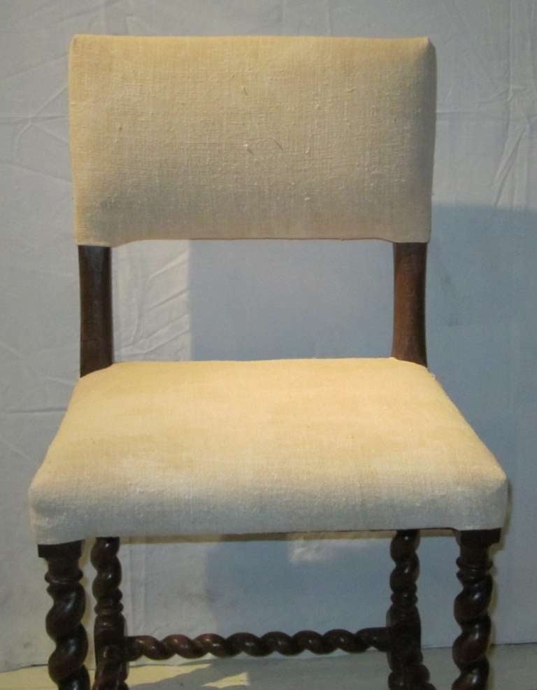 Set of Six Flemish 1920's Dining Chairs In Excellent Condition In New York, NY