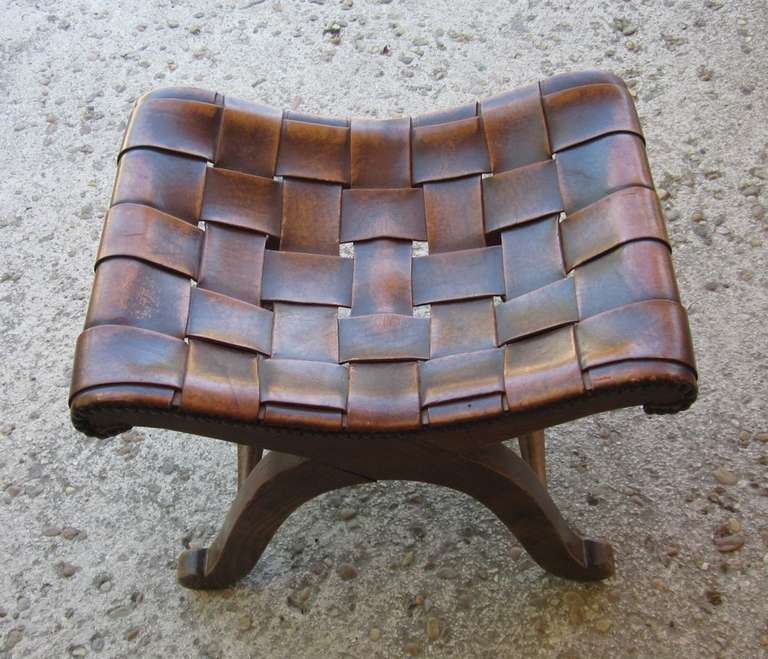 1940's Spanish Valenti Foot Stool