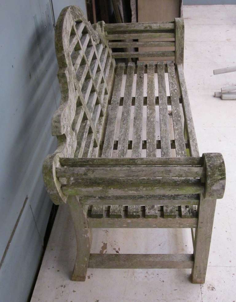 English Lutyens Garden Bench, England, 1920s