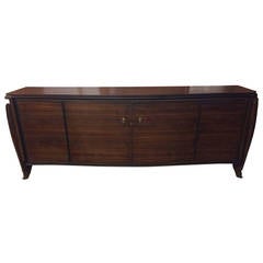 Maurice Rinck Macassar Ebony Credenza, France, 1940s