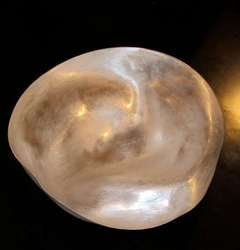 Contemporary Italian Large Silver Leaf Porcelain Bowl