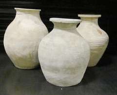 19th c. Chinese Ridged Textured Vases