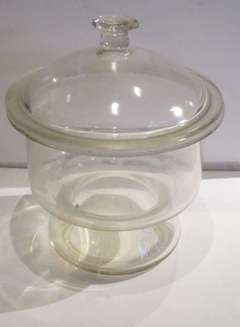 Glass Bowl With Lid, France, 1920s