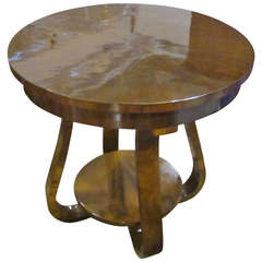 1930's Austrian Walnut Side Table
