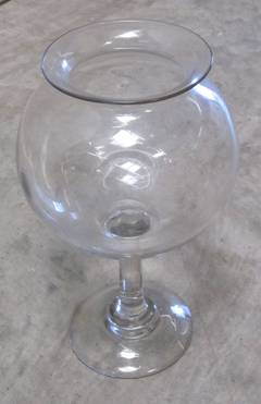 Antique 19th Century Glass Leech Bowl, France