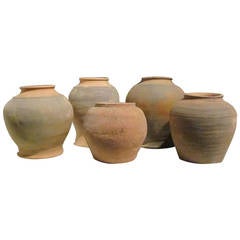 Textured Terra Cotta Pots, North Vietnam, 19th Century 1