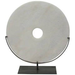 Contemporary Chinese Round Decorative Disc Sculpture