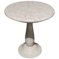 Contemporary Faux Bone Cocktail Table