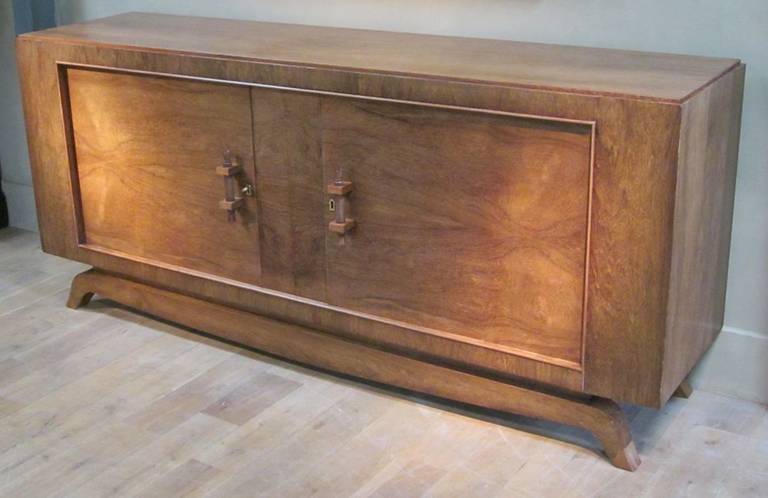 French Deco Rosewood Credenza, France, 1940s