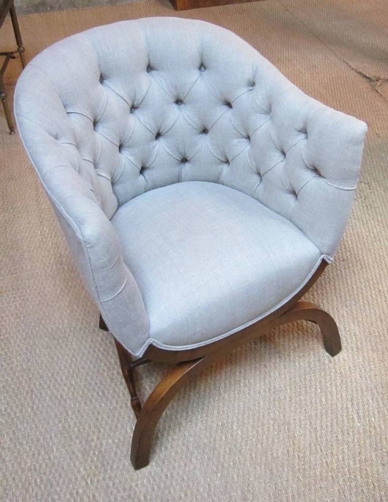 19th C. English Tufted Desk Chair