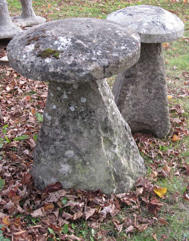 19th century English staddle stones / sizes vary from 18