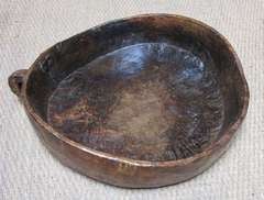 19th c. French Large Wood Bowl