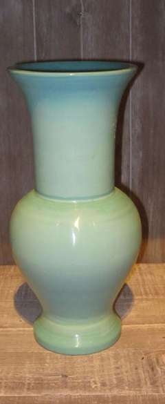 Contemporary Turquoise Glass Vase