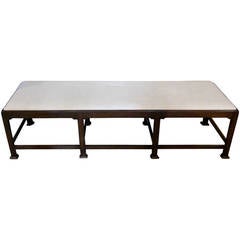 English Mahogany Bench