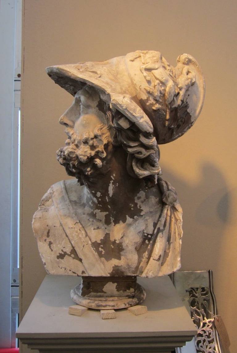 19th century Italian plaster bust.