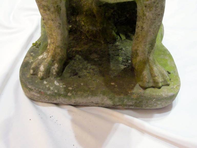 English Stone Bulldog Statue, England, 1920s