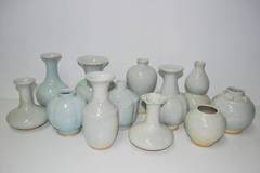 Contemporary Chinese Pale Blue Vases
