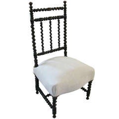 19th c. French Napoleon III Prayer Chair