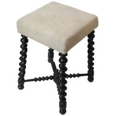 Napoleon III Upholstered Foot Stool, circa 1890 France