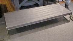 Belgian Polished Wood Coffee Table