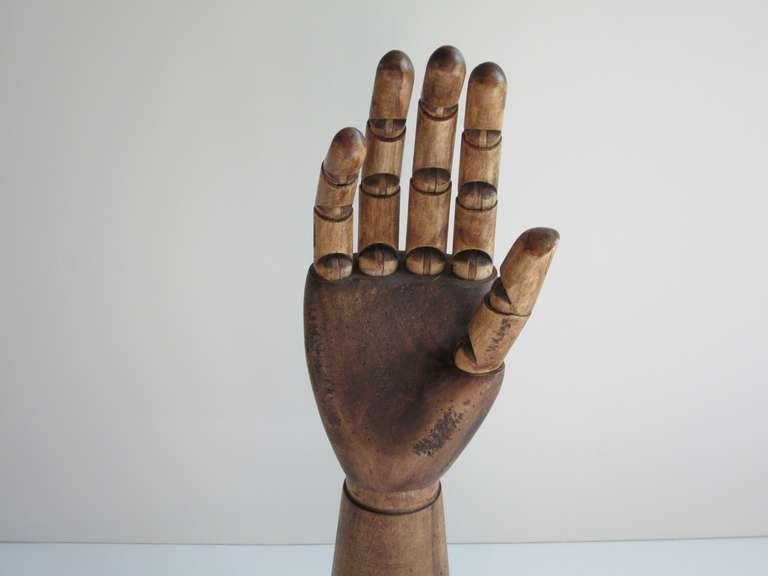 Large Vertical Articulated Hand Sculpture at 1stDibs