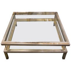 1960s Belgian Vitrine Coffee Table