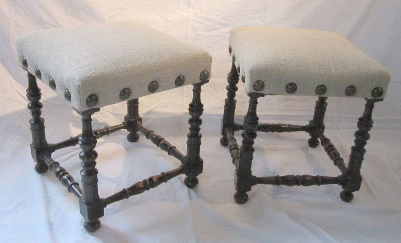 Pair Of 19thC Italian Footstools