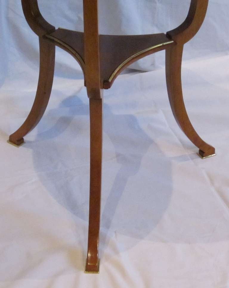 Two Tier Round Side Table, Austria, 1930s In Excellent Condition In New York, NY