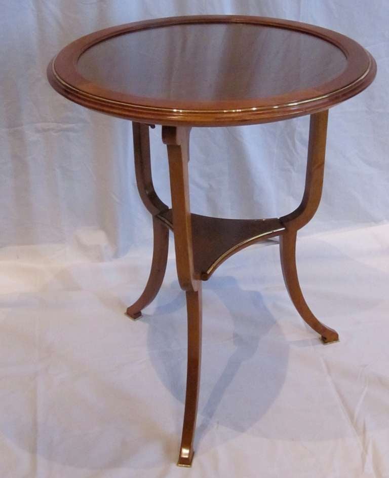 Mid-20th Century Two Tier Round Side Table, Austria, 1930s