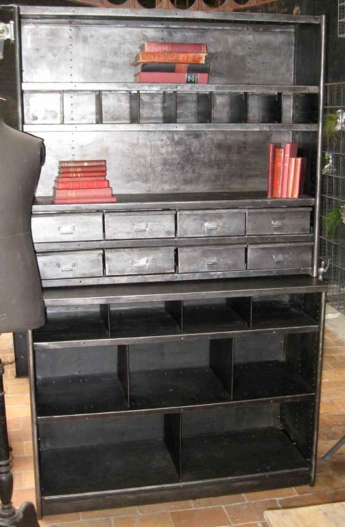 1940's French Industrial Shelving Unit