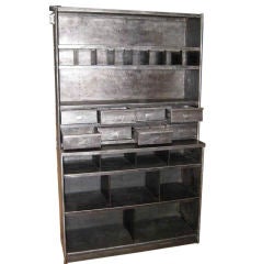 Vintage 1940's French Industrial Shelving Unit