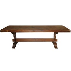 1920's French Trestle Farm Table