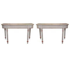 Pair of 19th Century American Console Tables