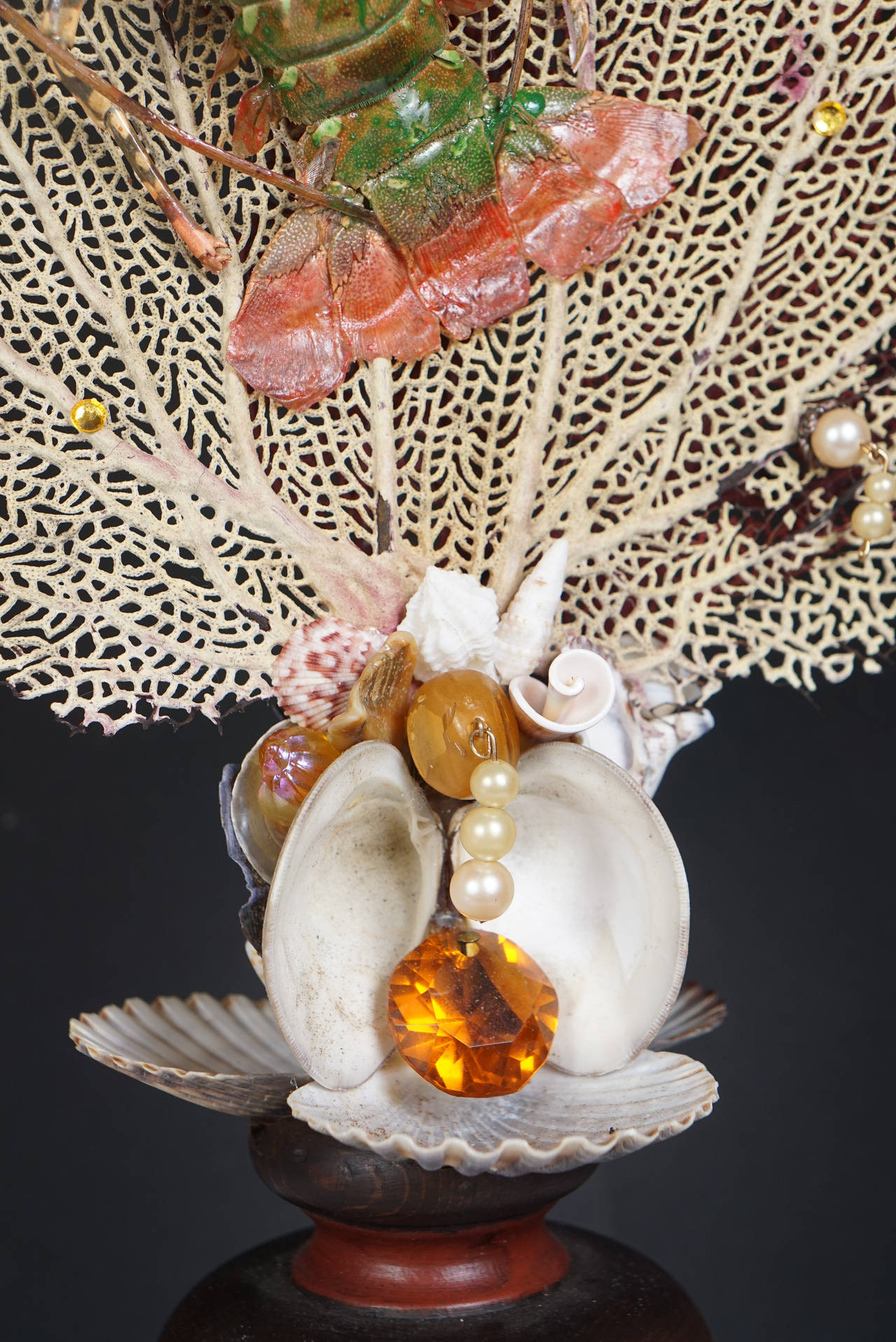 20th Century Vintage Baroque Sea Life Arrangements in the Manner of Tony Duquette