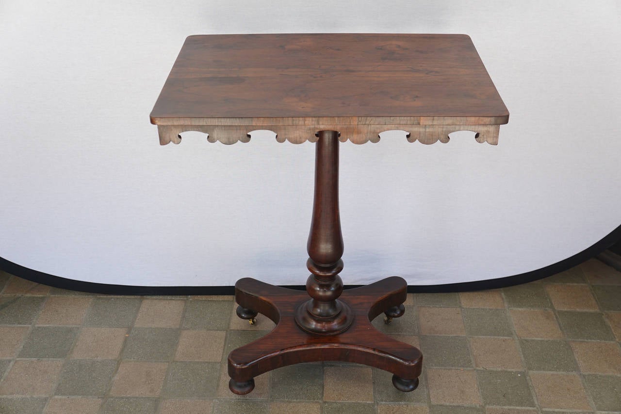 English Early Victorian Rosewood Occasional Table 2