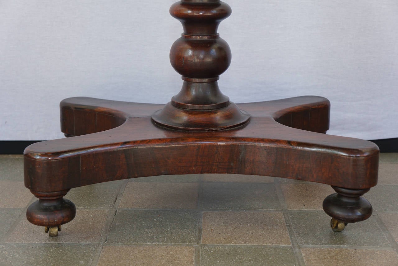 English Early Victorian Rosewood Occasional Table 1