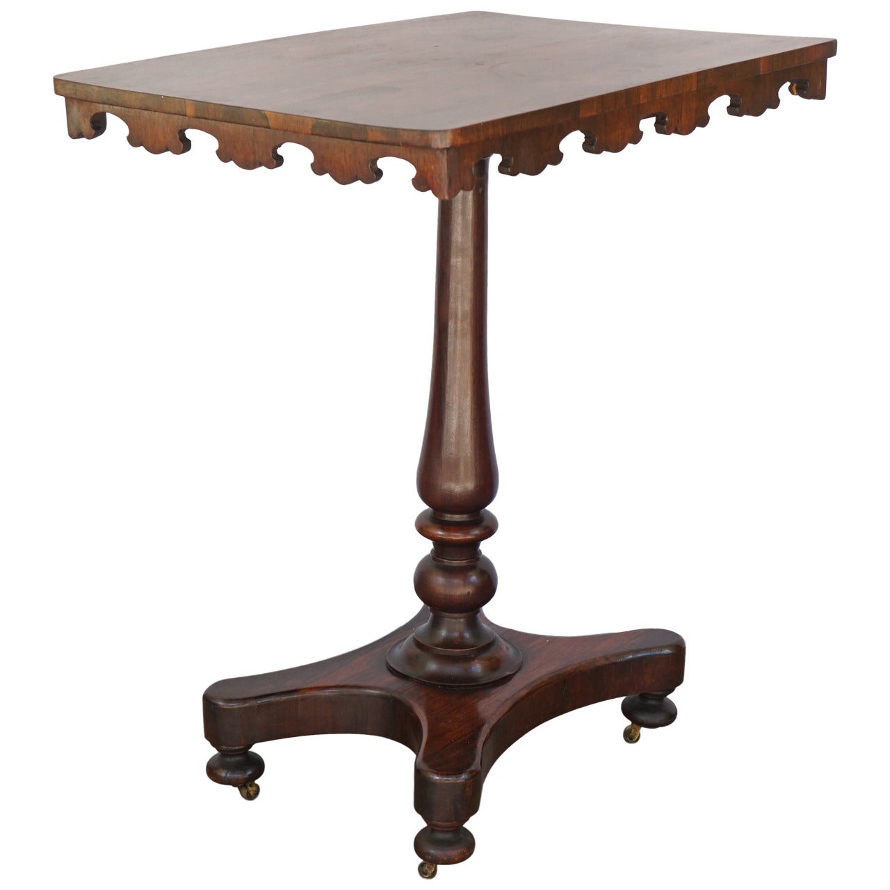 English Early Victorian Rosewood Occasional Table