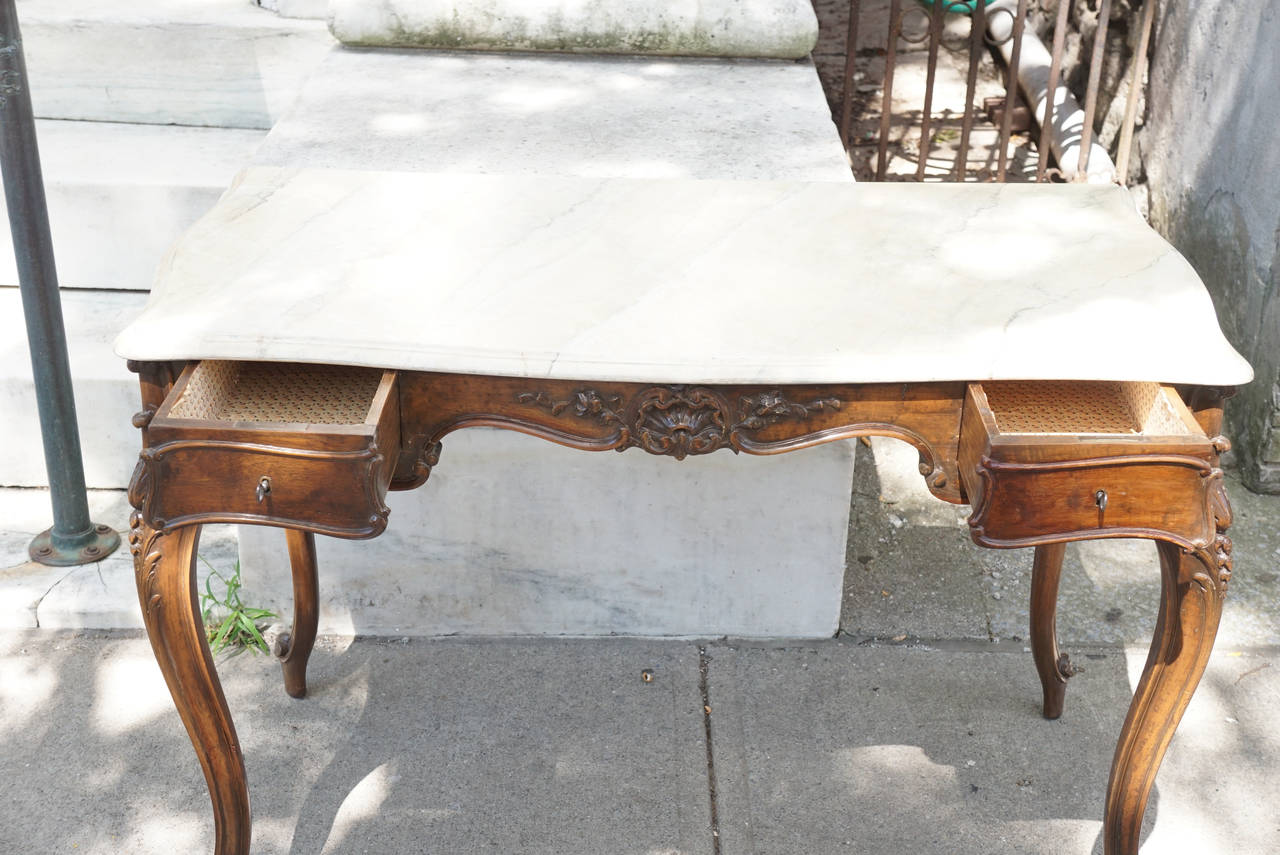 Late 19th Century French Walnut Desk from the Estate of Paul & Bunny Mellon 2
