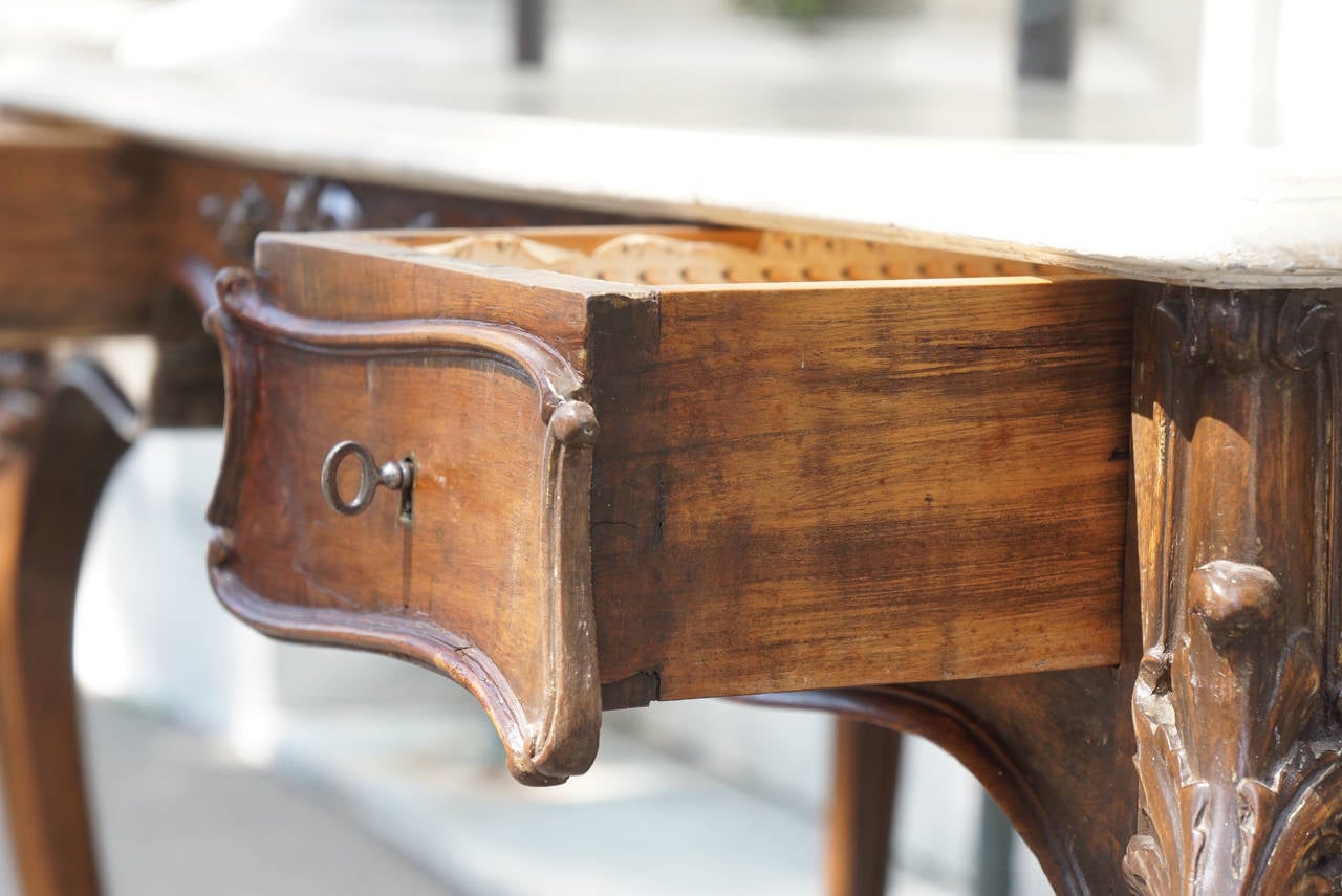 Late 19th Century French Walnut Desk from the Estate of Paul & Bunny Mellon 4