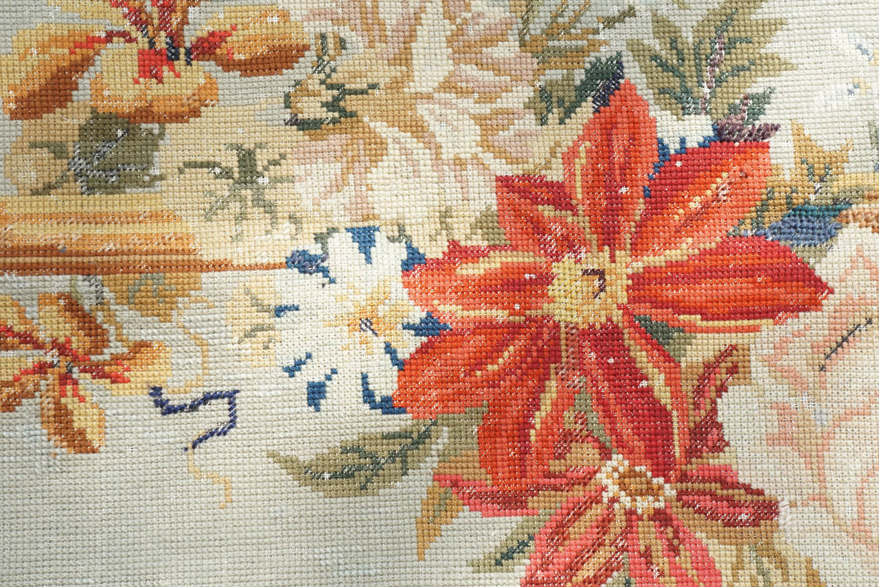 19th Century 19th c. English Needlepoint Rug from the estate of Paul & Bunny Mellon