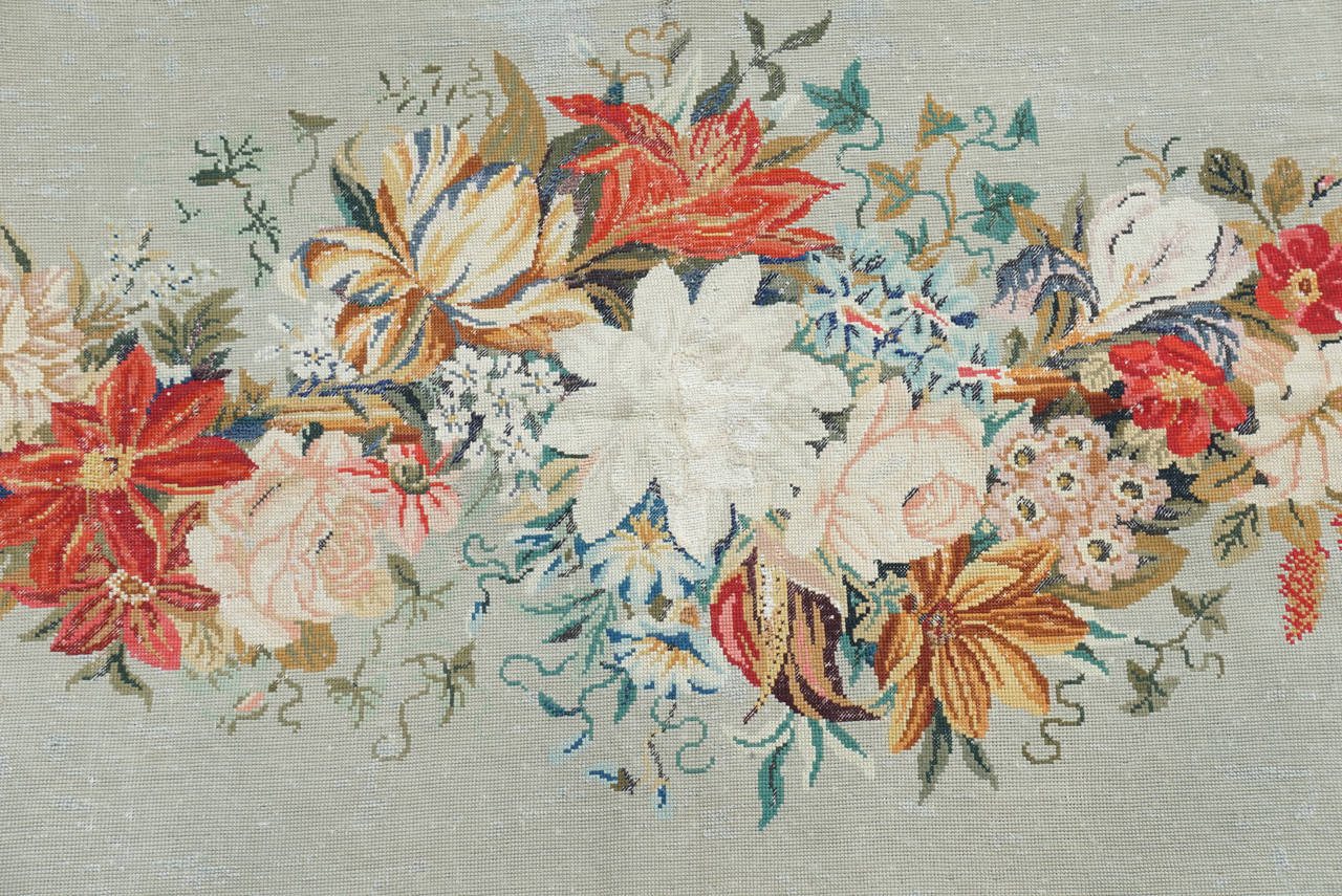 19th c. English Needlepoint Rug from the estate of Paul & Bunny Mellon 2