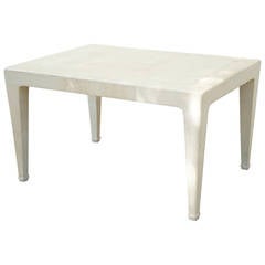 Vintage Karl Springer Shagreen & Bone Inlayed Coffee Table 4