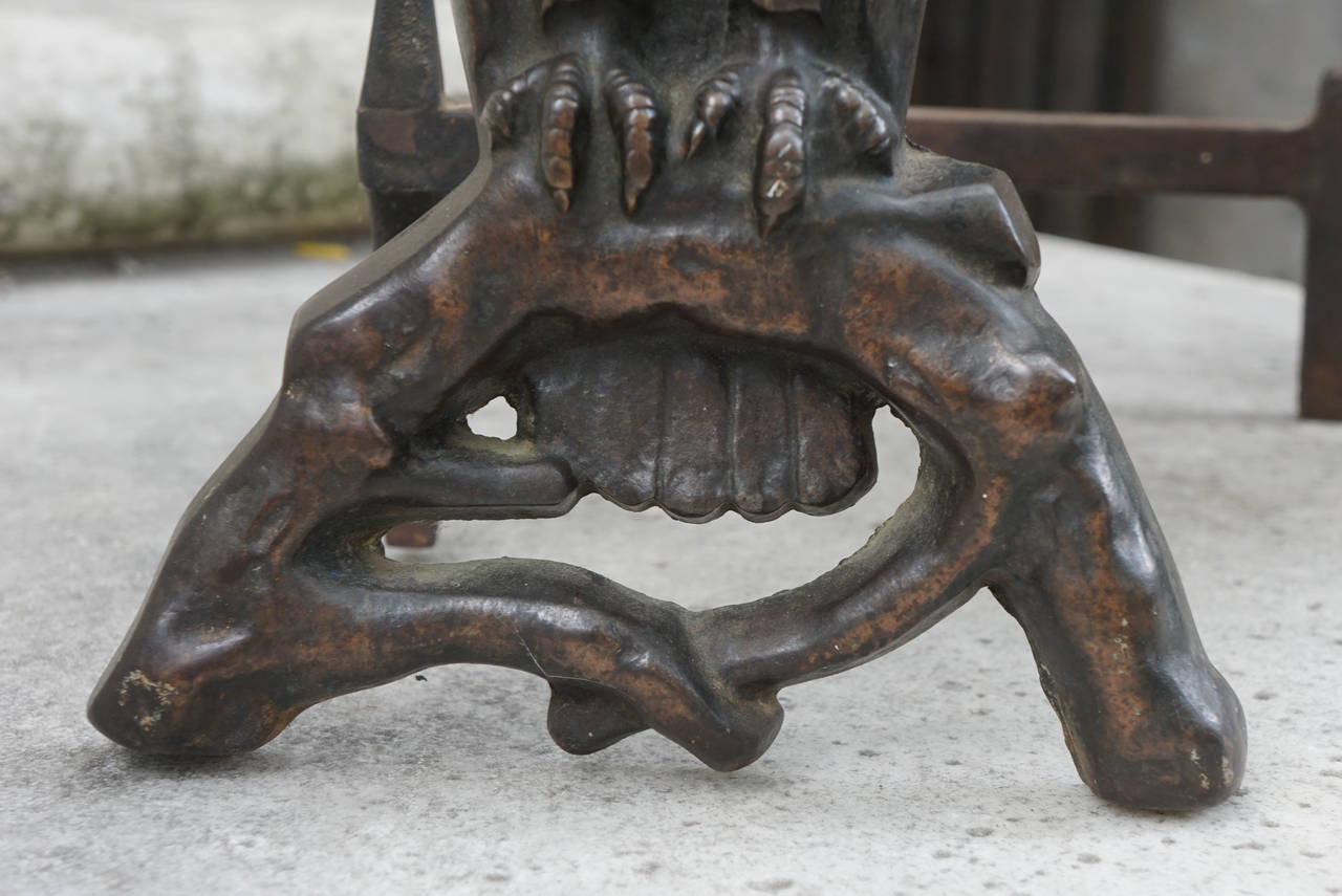 vintage cast iron owl