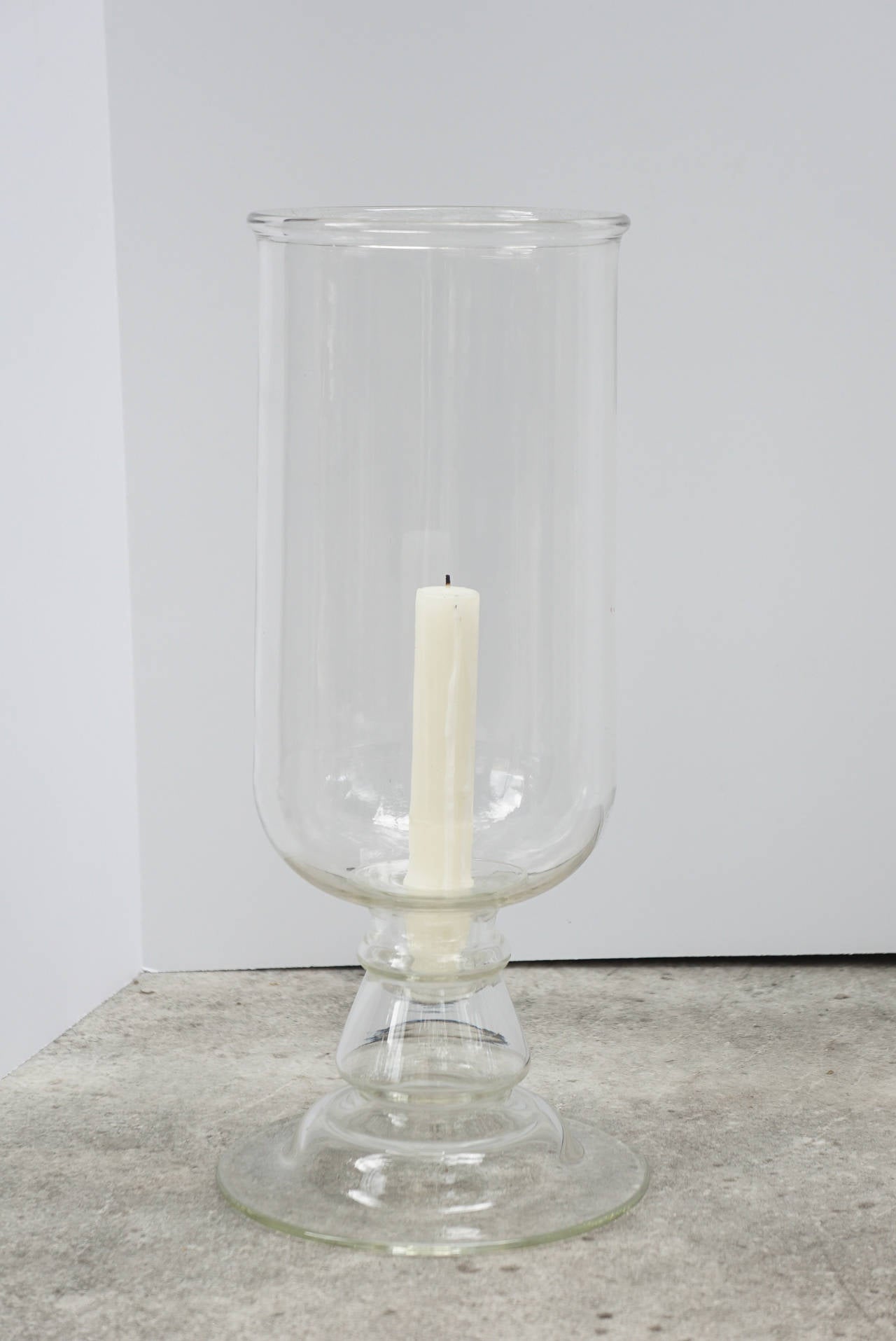 Neoclassical Two Pairs of Blown Glass French Photophores from Estate of Paul & Bunny Mellon