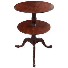 Period George III Mahogany Two-Tiered Dumb Waiter 11