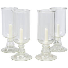 Two Pairs of Blown Glass French Photophores from Estate of Paul & Bunny Mellon