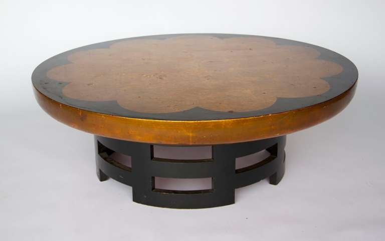 Mid-20th Century Chinese Lotus Style Coffee Table by Muller and Berringer